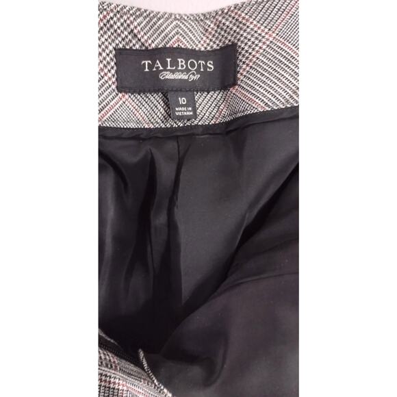 Talbots Heritage Wide Leg Womens Gray Wool Blend Trouser Pant Size 10 - Picture 10 of 14